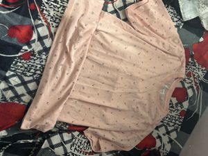 Cute Pink Printed Top