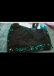 One-Sleeve Sequin Party Top