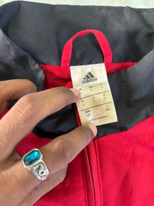 Adidas Red &amp; Black Track Jacket