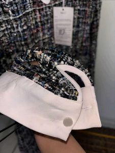 Tweed Mini Dress with Collar