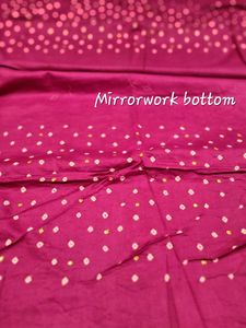3pc Cotton Bandhni EID Mirror Salwar Kameez