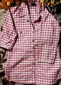 Red And White Striped Shirt