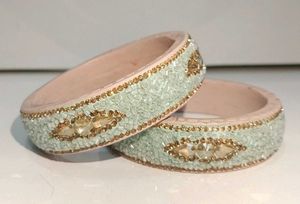 Light Sea Green Lakh Kangan