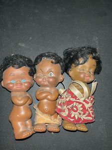 Vintage Rubber Face Dolls - Set of 3