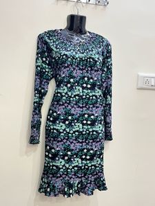 LOFT Floral Smocked dress