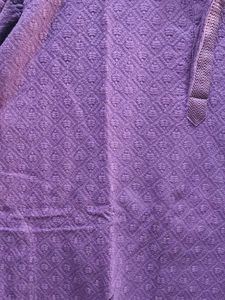 Men&#39;s Purple Chikankari Kurta