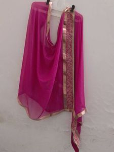 Pink Embellished Dupatta