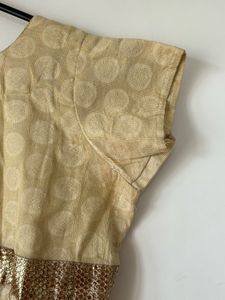 Cream Suit with Gold details