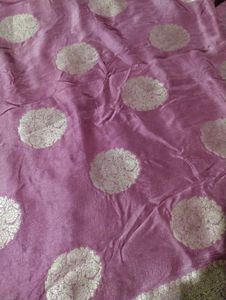Elegant Lavender Banarasi Saree