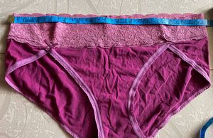 New Cotton Panty with Lace Waistband