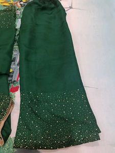 Elegant Green plazo suit