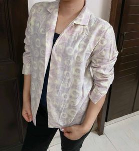 Women Printed Design Casual Open Shrug