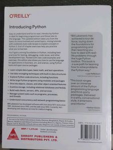 Book Introducing Python- O&#39;Reilly. Bill Lubanovic