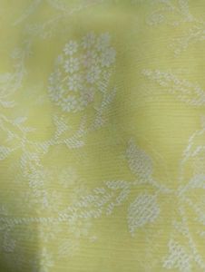 Lemon Yellow Floral Scarf