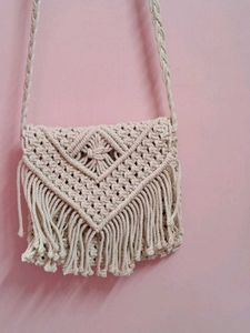 Macrame Crossbody Bag