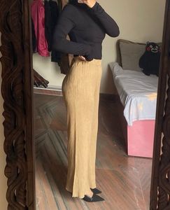Tan Flared Pants