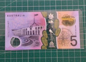 Australia 5 Dollars Beautiful Banknote 😍❤️