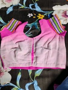 Elegant Floral Embroidered Saree