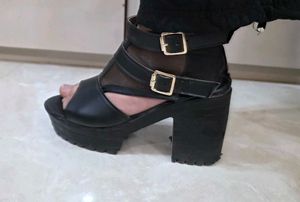 Black Heels with Buckles