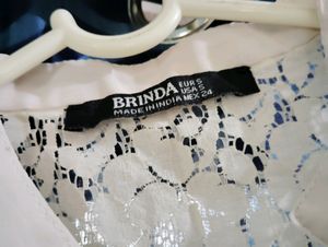 Off White Lace Shirt