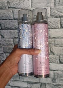 pink suede & Ballet night body mist combo