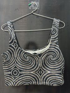 Patterned Crop Top