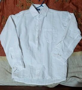 white solid shirt