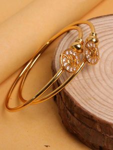 Ornate Gold-Tone Bangle (2 Set)