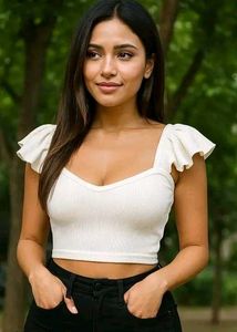 White Off-Shoulder Top