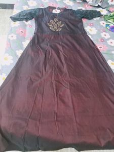 Burgundy Lace Sleeve Dress