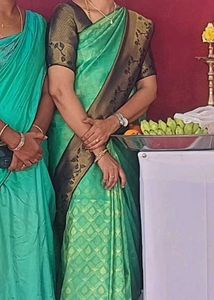 Teal Blue Sari Blouse
