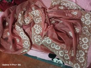 Elegant Embroidered Saree
