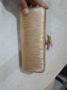 Elegant Gold Clutch