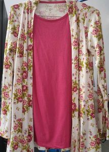 Floral Cardigan & Top Set