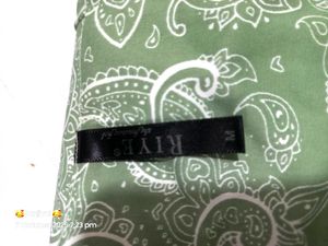 Green Patterned Long Sleeve Top