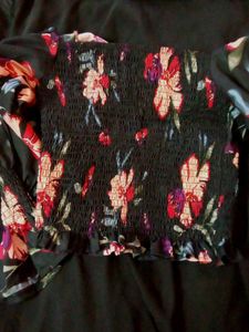 Cute Floral FittedTop