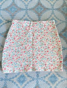 SALE:- Floral Print Mini Skirt