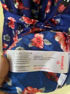 Vintage Floral Print Robe