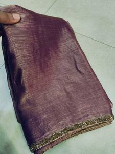 Emerald Green Saree with Beaded Border