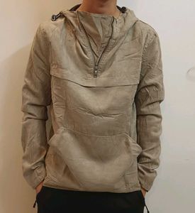 Beige Pullover Hoodie