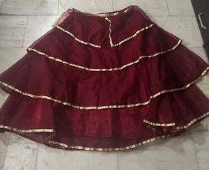 Heavy Ethnic Flare Skirt
