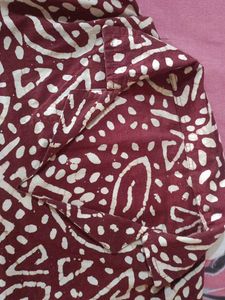 Kurta Pant Set Maroon