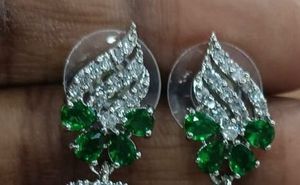 Emerald Green Jhumka Earrings