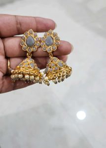Gold Plated Jhumka Earings