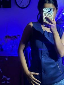 Navy Sleeveless Top - United Colors of Benetton