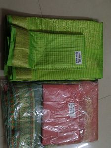 Silk Saree Set 2 - Green &amp; Prach