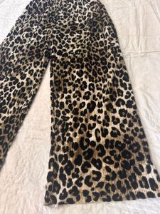 Flared Leopard Print Pant