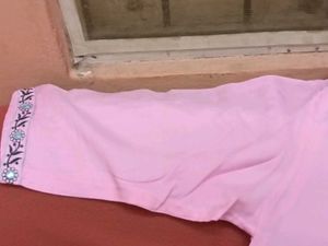 BrandNew BeautifulEmbroidery Cotton Kurti+Bottom