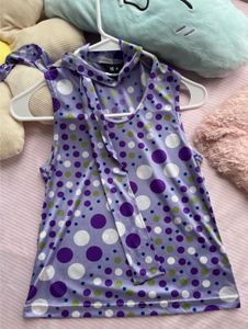 Polka Dot Sleeveless Top