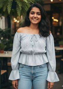 Off-Shoulder Peplum Top